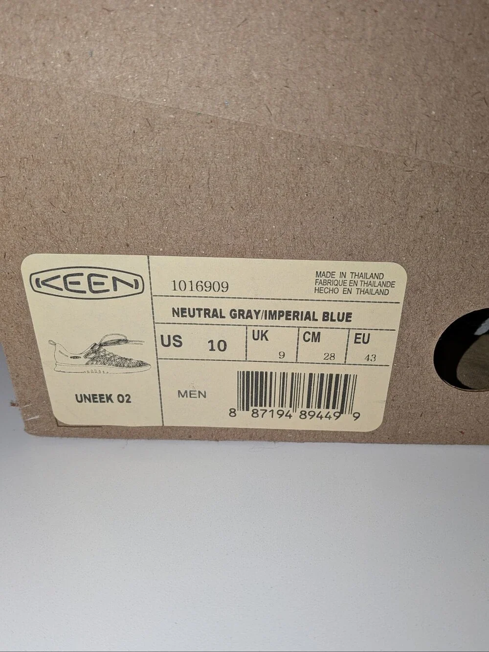 Keen Men’s Blue and Black Corded Hybrid Sandal